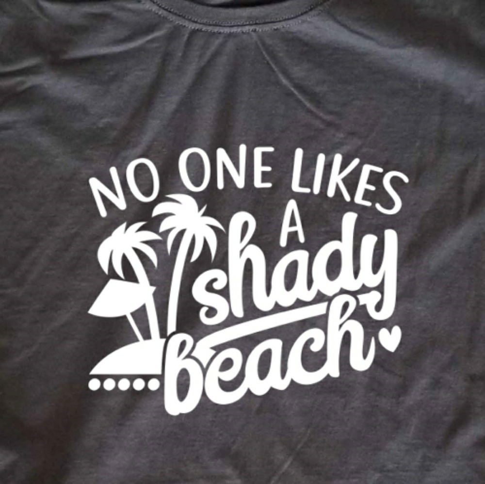 No One Likes a Shady beach ladies fitted t-shirt - Picture 1 of 3